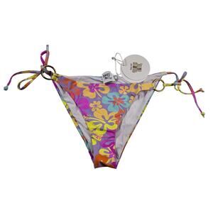 NWT princess polly swim bottoms ONLY tie side bright floral beach 12 US cheeky